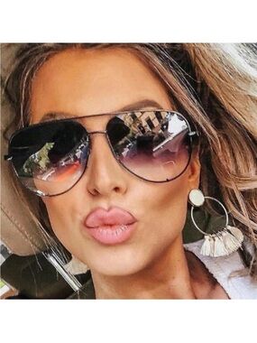 Luxe Lightweight Ombre Aviator Sunnies Sunglasses